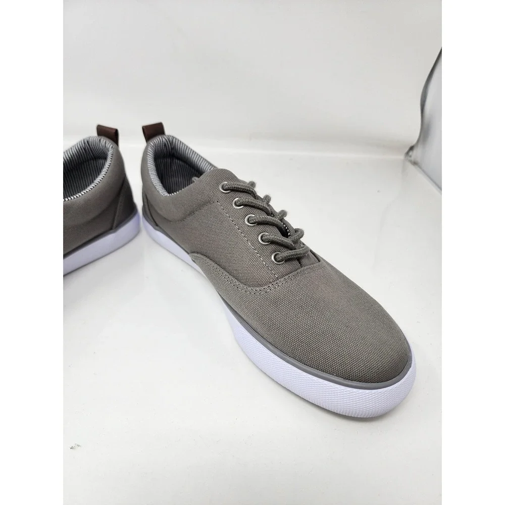 Goodfellow & Co Mens Brady Lace Up Sneakers Gray Canvas Casual Size 9